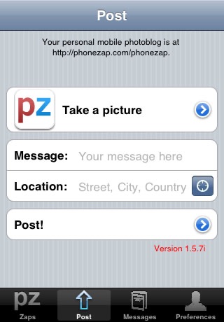 PhoneZap screenshot 2