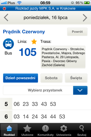 MPK Kraków Rozkład Jazdy screenshot 3