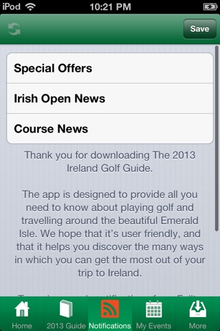 Irish Golf Guide screenshot 3