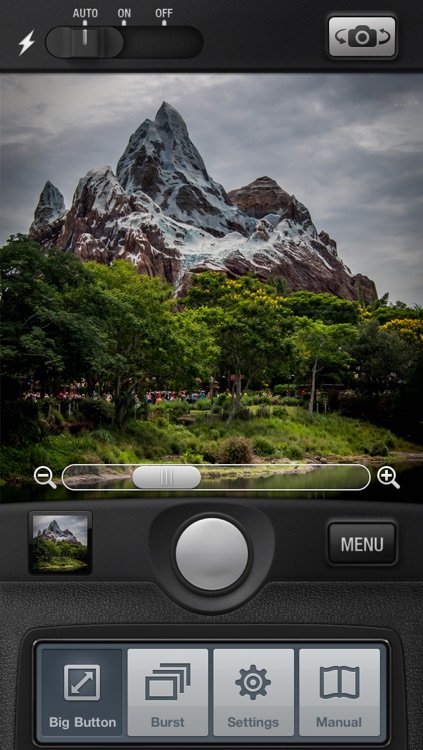 Big Camera Button - Tap anywhere to take a photo