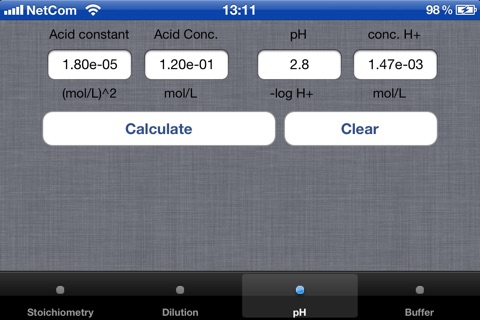 ChemConvert screenshot 3