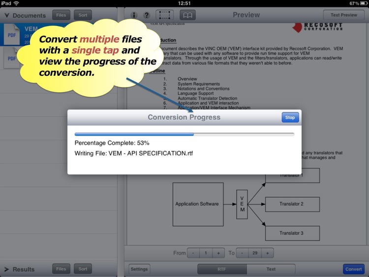PDF2Office Lite - convert PDF to RTF and Text