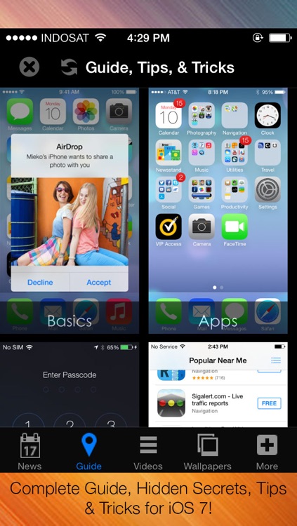 GUIDE 360 for iOS 7 & iPhone 5s Users - Guide, Tips & Tricks Videos, News ALL in ONE!