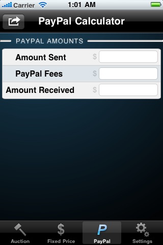 eBay & PayPal Fee Cal... screenshot1