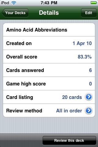 AminoBuddy - amino acids study guide - exam test prep flashcards screenshot 2