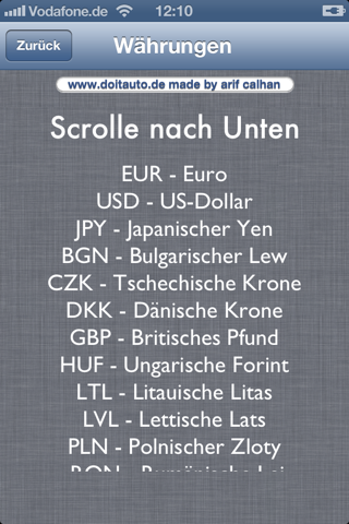 Währungsrechner Pro screenshot 2
