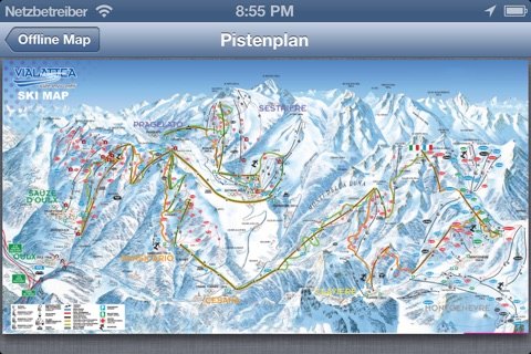 Via Lattea Ski and Offline Map screenshot 2