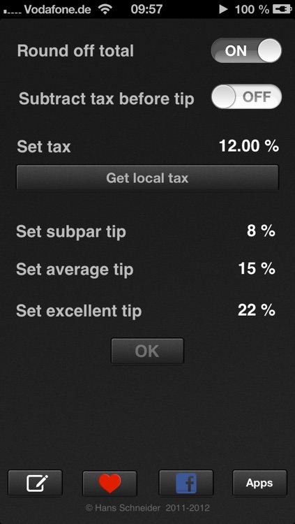 Tip calculator 'Tipping made easy'