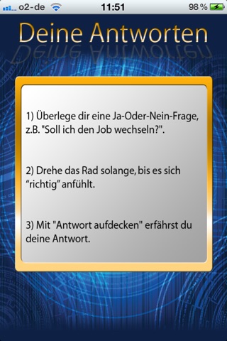 Antworten Orakel - Das magische Orakel als Entscheidungshilfe für alle Fragen des Lebens screenshot 2