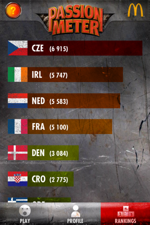 Passion-meter McDonald's Euro 2012(圖4)-速報App