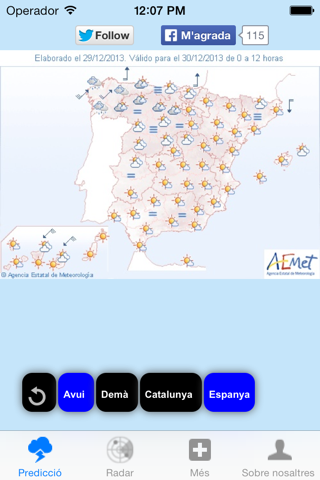 Barcelona's weather screenshot 3