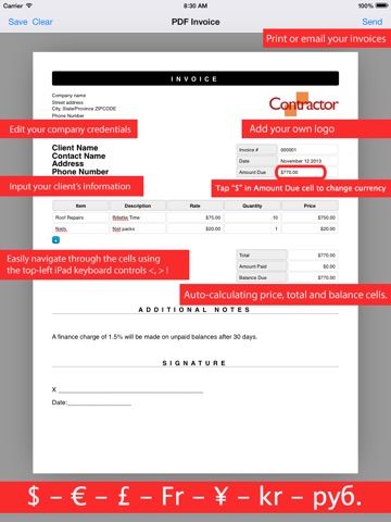 pdf invoice generator quick and easy invoicing template app for
