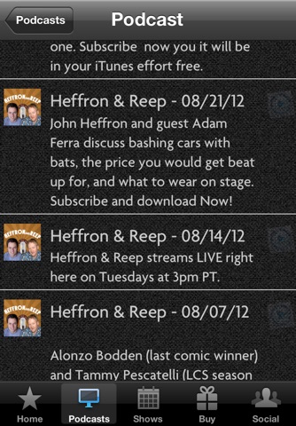 John Heffron Comedian App screenshot 3