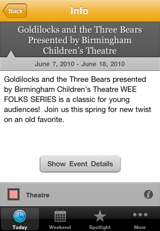 ActiveCulture - Birmingham Alabama Events Calendar screenshot 2