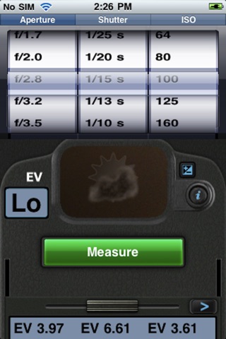 Exposure Value Meter screenshot 3