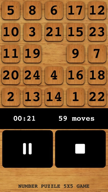 Number Puzzle 5X5 Slider Free