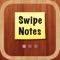 Swipe Notes is a tiny beautiful sticky notes app