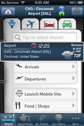 Cincinnati Northern Kentucky Airport + Flight Tracker screenshot 3