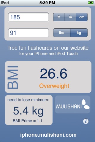 BMI Simple screenshot 3