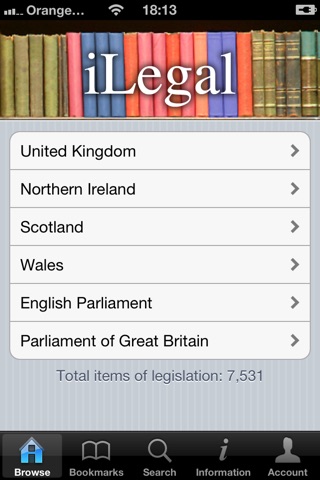 iLegal Legislation screenshot 2