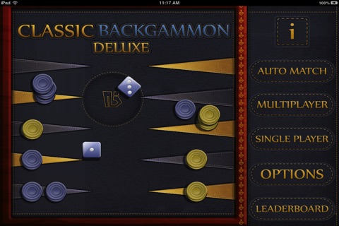 Classic Backgammon Deluxe Lite - Multiplayer screenshot 3