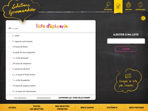 Solutions Gourmandes pour iPad screenshot 4