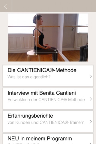 CANTIENICA®-Training screenshot 3