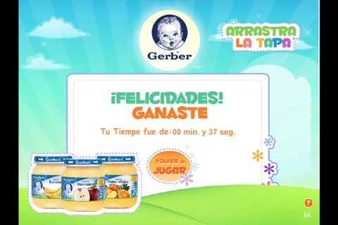 GERBER®: Arrastra la Tapa screenshot 3