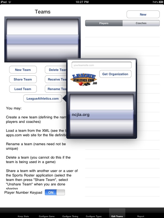LAX Statistics Keeper screenshot-3