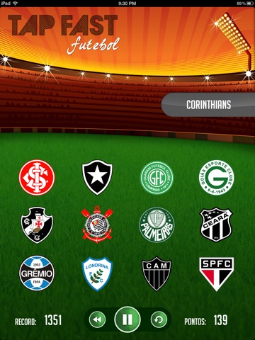 Tap Fast Futebol HD screenshot 2