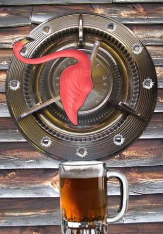 Flamingo Redneck Pendulum Clock screenshot 4
