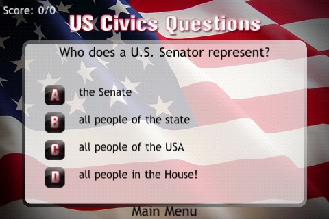 US Civics Questions screenshot 2