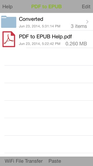 PDF to EPUB