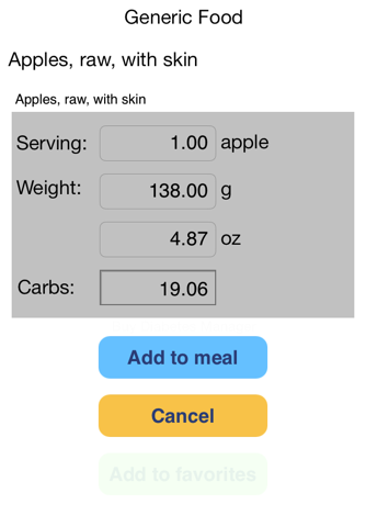 Diabetes Personal Calculator screenshot 2