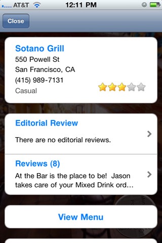 EveryScape Eats!, San Francisco Edition screenshot 3