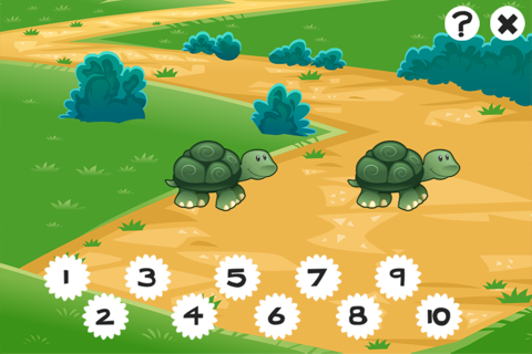 Forest counting game for children: Learn to count the numbers 1-10 with the animals of the woods screenshot 3