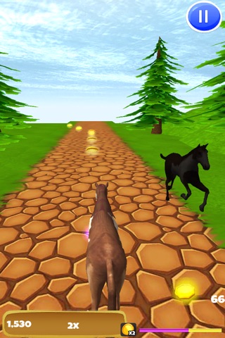 A Horse Ride: Wild Trail Run & Jump Game - FREE Edition screenshot 4