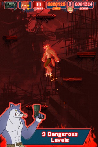 Courage Wolf Jump Free screenshot 2