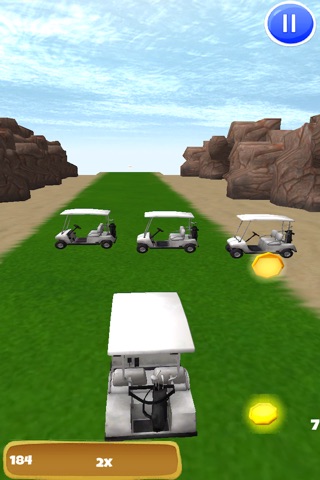 A Golf Cart Racer: Crazy Golfer Caddie Race 3D - FREE Edition screenshot 2