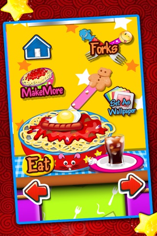 Noodle Maker – Girls kids free hot healthy cooking game for soups, hamburgers, pizzas & cake lovers screenshot 4
