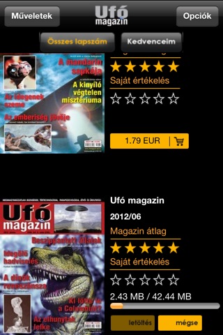 Ufó magazin screenshot 2