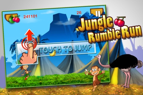 Jungle Rumble Run - Survival In Jungle To Eat juicy Fruits (Free Game) screenshot 3