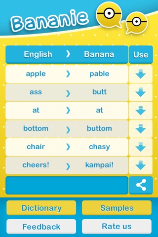 Bananie - Share status with Banana language screenshot 2