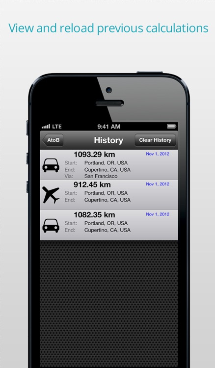 AtoB Distance Calculator Free - easy and fast air or car route measurement from A to B for travel and more screenshot-4