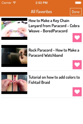 Paracord - Ultimate Video Guide For Bracelets, Watch Band, Knots, Bags, Keychains and many more screenshot 3