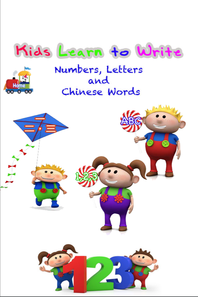 Numbers, Letters and Chinese Words Tracer For Preschool