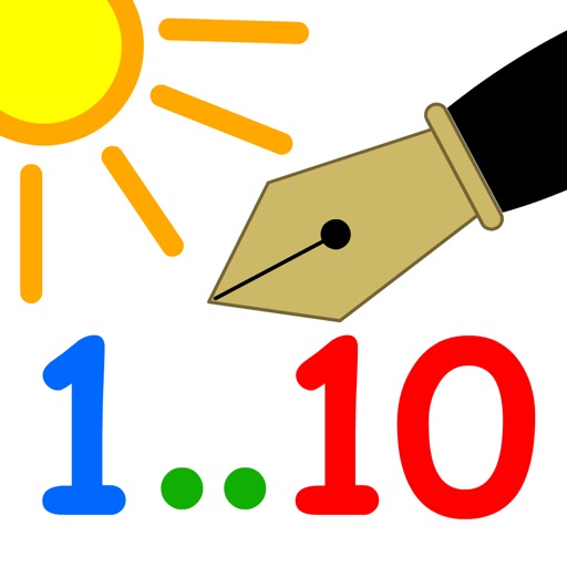 Counting and writing numbers up to 10 - by LudoSchool iOS App