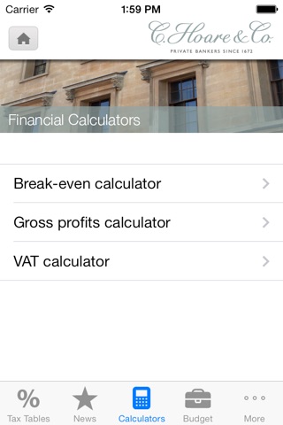 C. Hoare & Co. Tax Tools screenshot 3