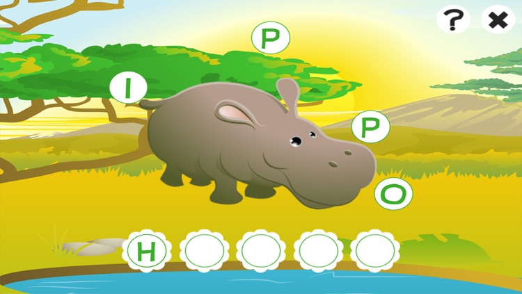 ABC safari games for children: Train your word spelling skills of wild animals for kindergarten and pre-school