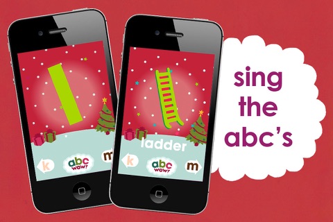 abc WOW Christmas! - Holidays Alphabet Flash Cards & Letters Song - Interactive Xmas ABCs for Holiday Learning screenshot 4